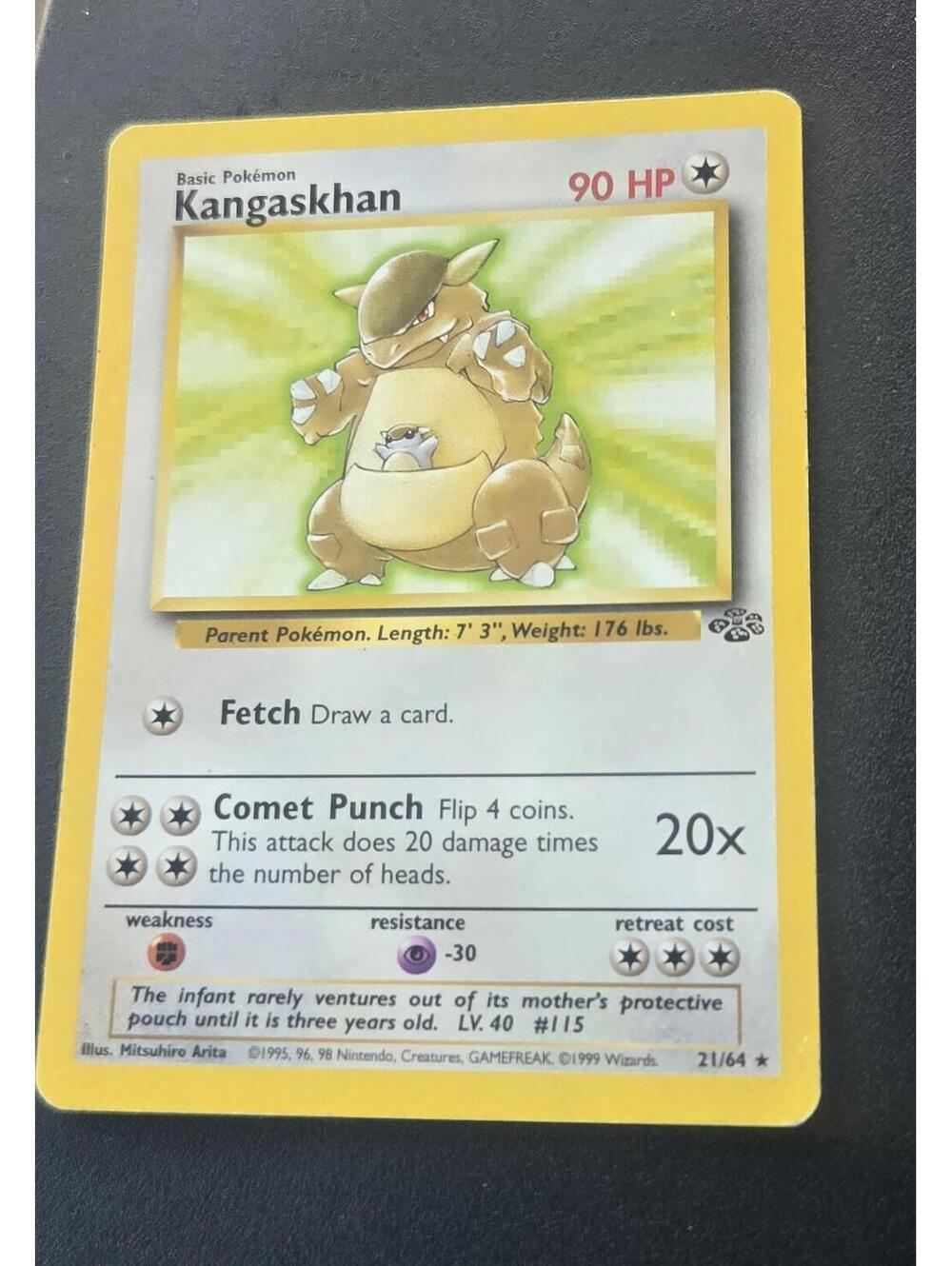 Kangaskhan Basic Pokémon Card 90 HP